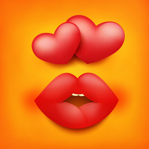 626x626 Square Icon Of Yellow Emoticon Smiley Face Feeling Love Vector