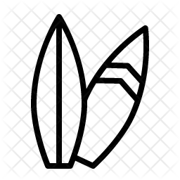 256x256 Surf Icon Of Line Style