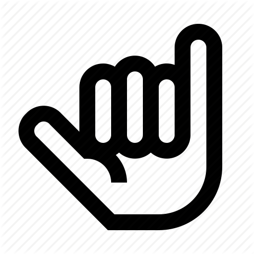512x512 Fingers, Hand, Knarly, Shaka, Sign, Surf Icon