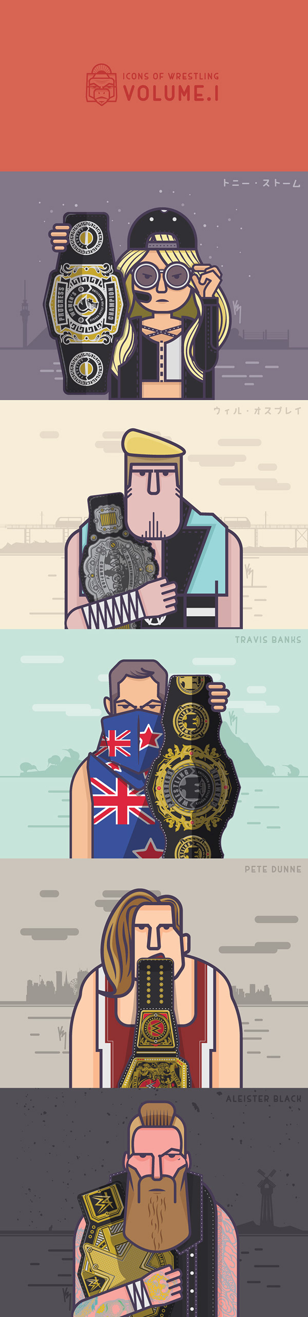 600x2559 Icons Of Wrestling Vol I On Wacom Gallery