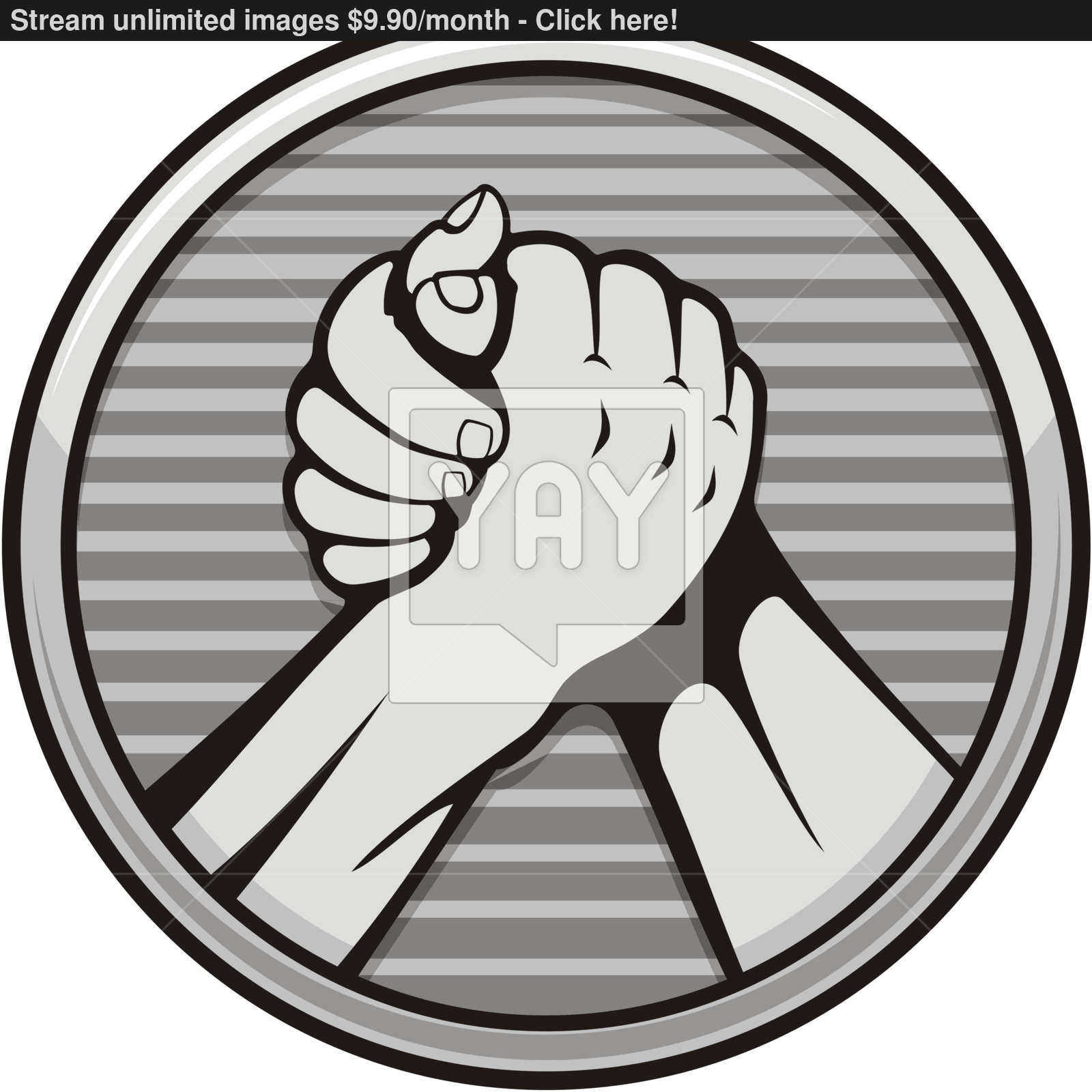 1600x1600 Arm Wrestling Icon Vector
