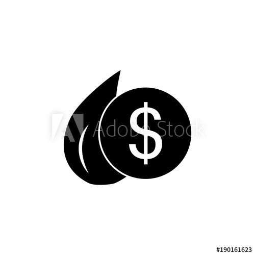 500x500 Drop Of Oil Dollar Icon Oil An Gas Icon Elements Premium Quality