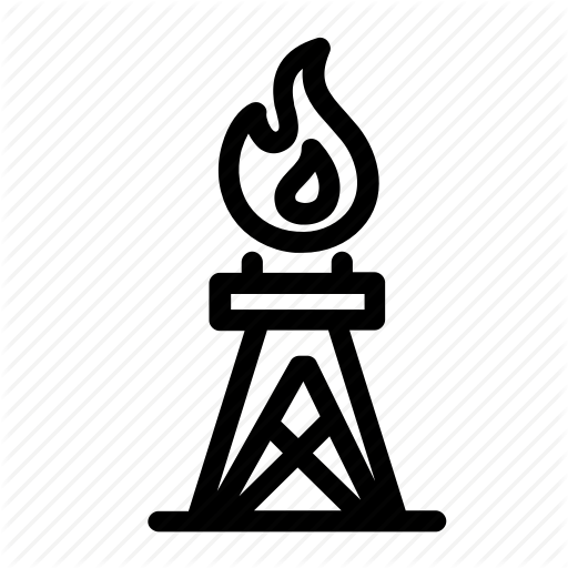 512x512 Fire, Gas, Industry, Oil, Oil Rig, Oilfield, Power Icon