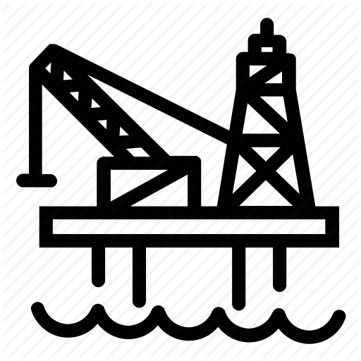 512x512 Drilling, Gas, Industry, Ocean Oil Rig, Oil Platform, Sea Icon