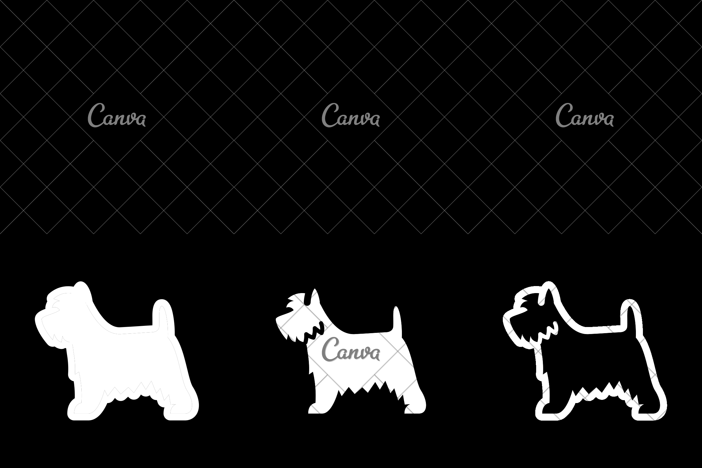 2400x1600 West Highland White Terrier Dog Icon Isolated On White Background