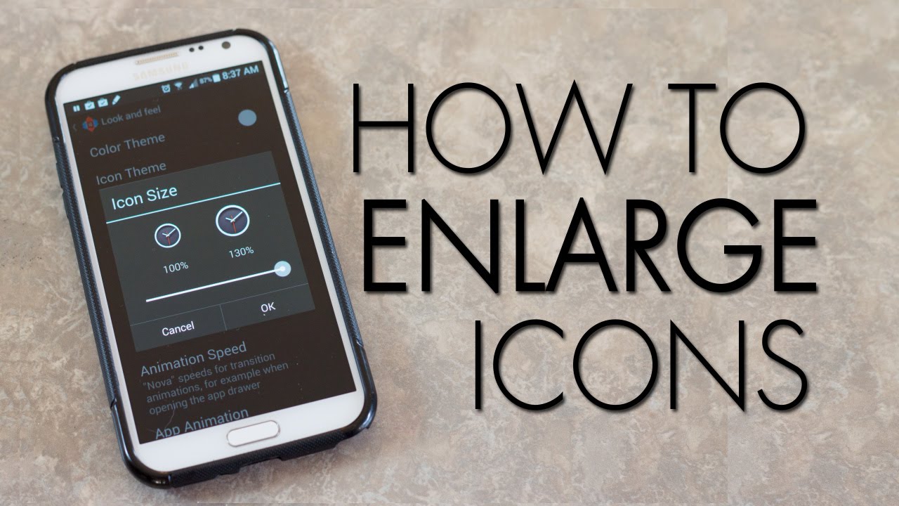 1280x720 How To Enlarge Icons On Android