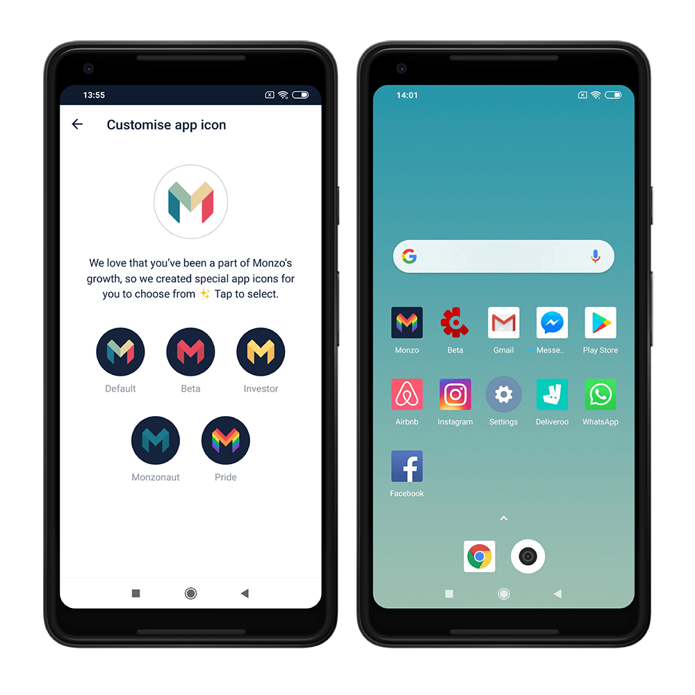 1000x999 Custom Monzo App Icons On Android