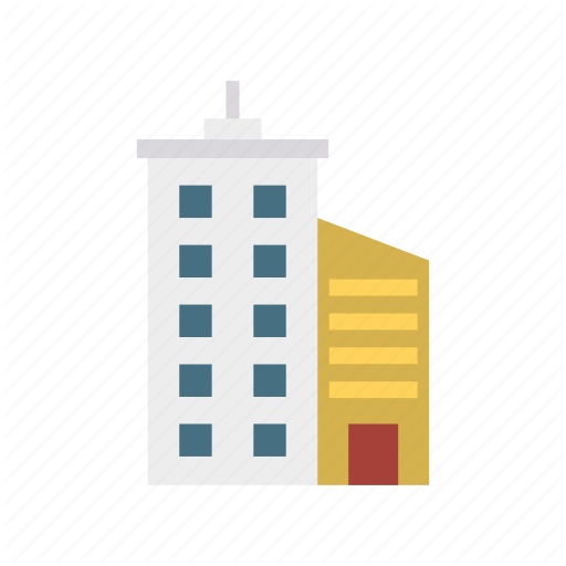 512x512 Apartment, Building, Office, Plaza Icon