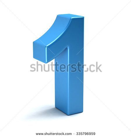 450x470 Number One Color Blue Icon