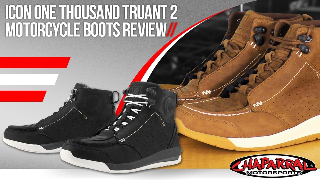 1280x720 Icon One Thousand Truant Motorcycle Boots Review
