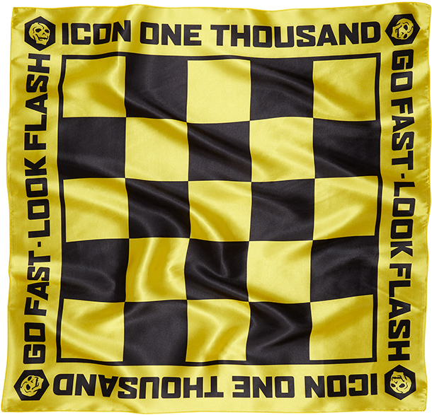 610x587 Icon Scarf Slickery Yellow Black