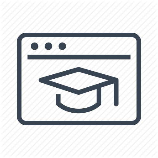 512x512 E Learning, Graduation, Learning, Lessons, Online, School Icon