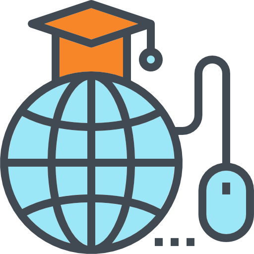 512x512 Online Education Flat Icon