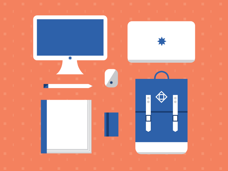 800x600 Online School Icons