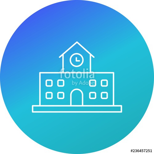 500x500 School Vector Icon Stock Image And Royalty Free Vector