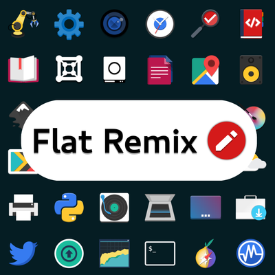 400x400 Flat Remix Icon Theme