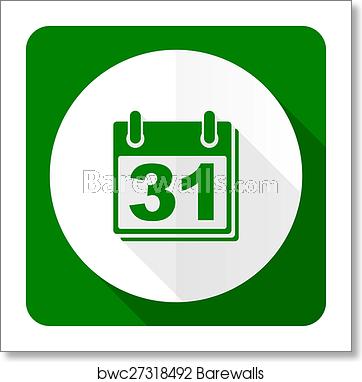 362x382 Calendar Flat Icon Organizer Sign Agenda Symbol, Art Print
