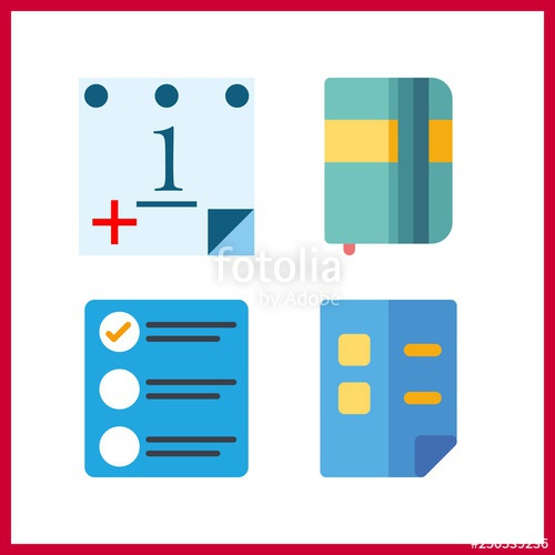 500x500 Organizer Icon Vector Illustration Organizer Set Agenda