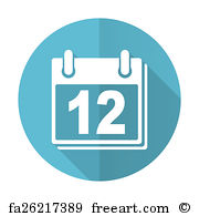 180x195 Free Art Print Of Calendar Icon Organizer Sign Agenda Symbol