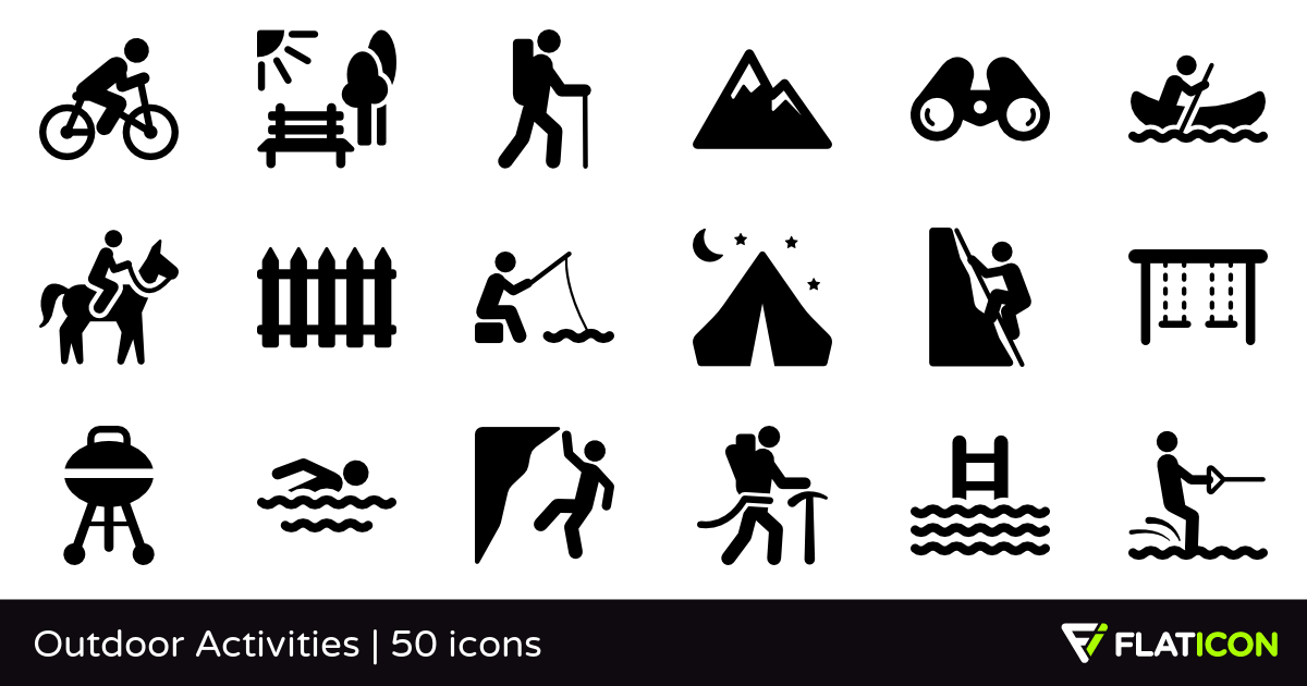 1200x630 Outdoor Activities Free Icons