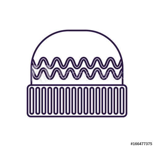 500x478 Winter Woolen Hat Isolated Vector Icon Outdoor Activity, Nature