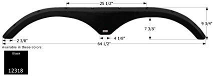 425x154 Icon Outdoors Rv Tandem Fender Skirt Black