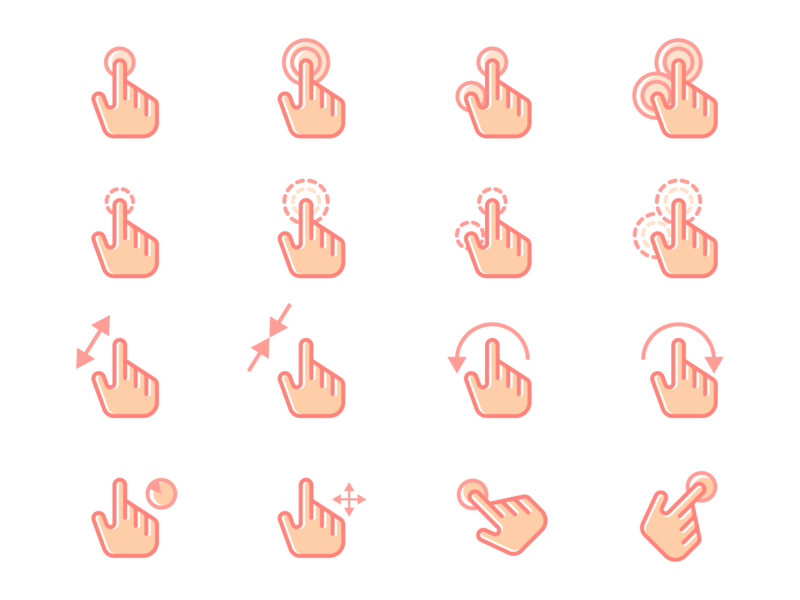 800x600 Gesture Icon Pack