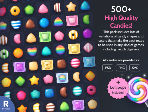 516x389 Match Candies Icon Pack