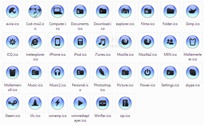 698x432 Download Blue Icon Pack