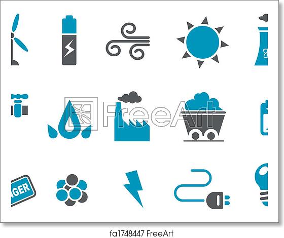 560x470 Free Art Print Of Energy Icon Set Vector Icons Pack