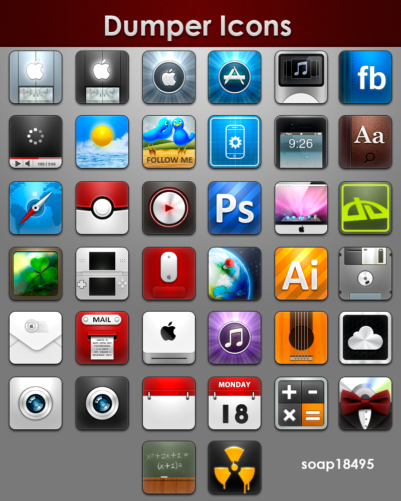 800x1000 Dumper Icons Pack