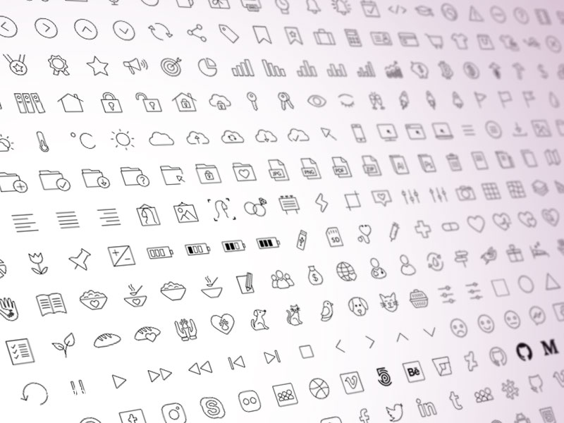 800x600 Free Outline Icon Pack Divi Space