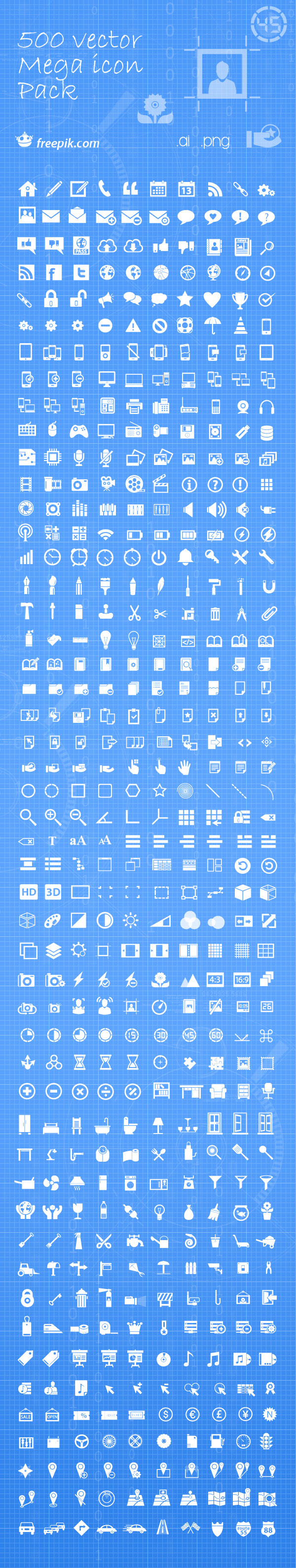 Free Download Vector Mega Icon Pack 600x3180 Free Download Vector Mega Icon Pack