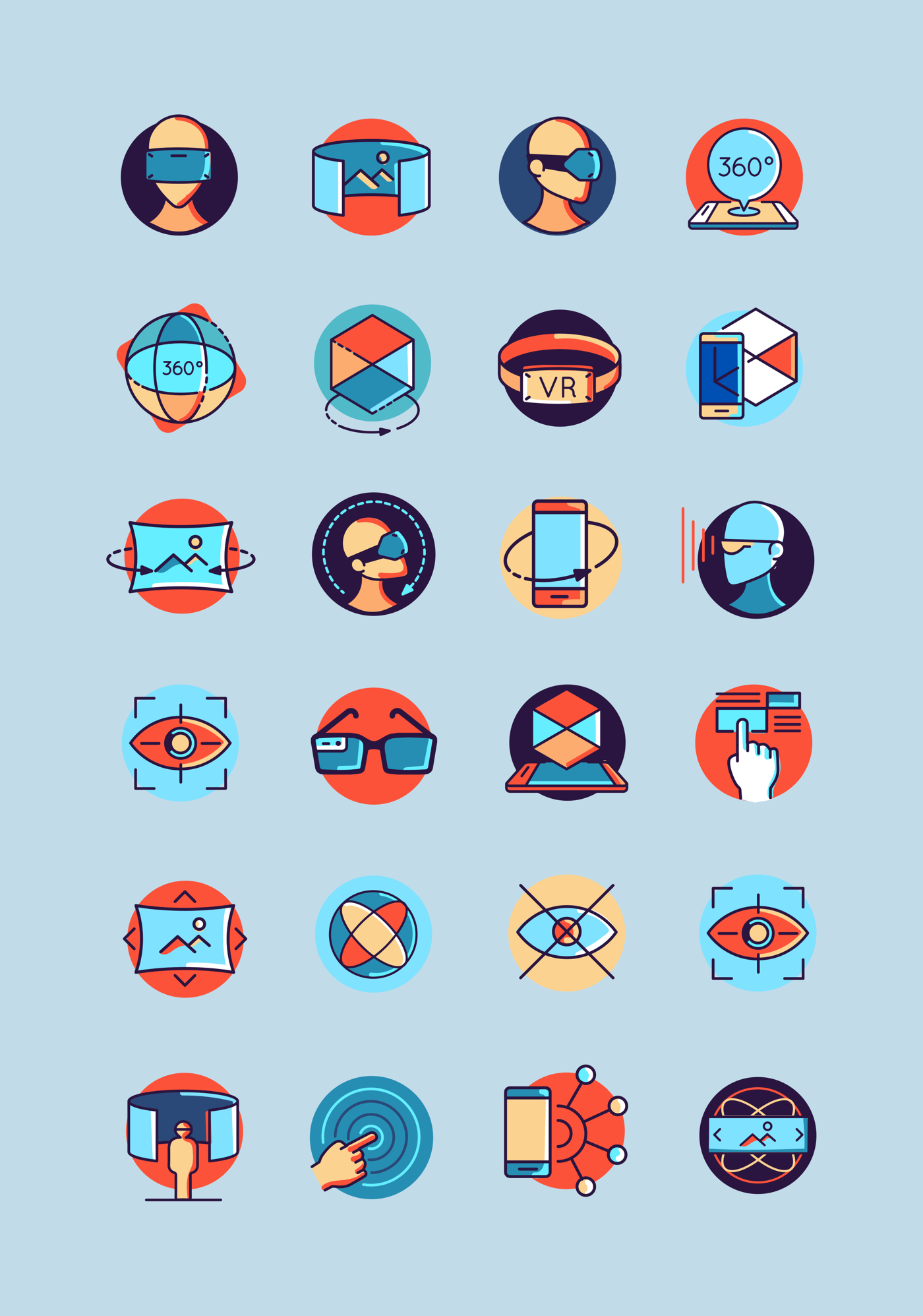 Virtual Reality Free Icon Pack 1400x1995 Virtual Reality Free Icon Pack
