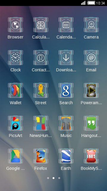 360x640 Download Abstract Launcher Theme Glass Shine Icon Pack Theme