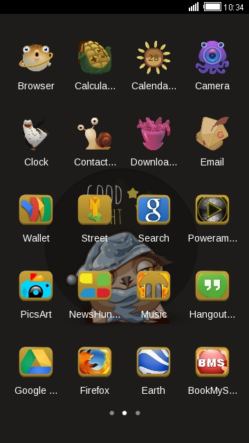 360x640 Download Cute Owl Theme Cartoon Icon Pack Wallpaper Hd Theme