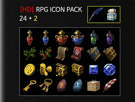 516x389 Hd Rpg Item Icon Pack