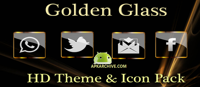 640x280 Apk Full Golden Glass Icon Pack Hd Apk