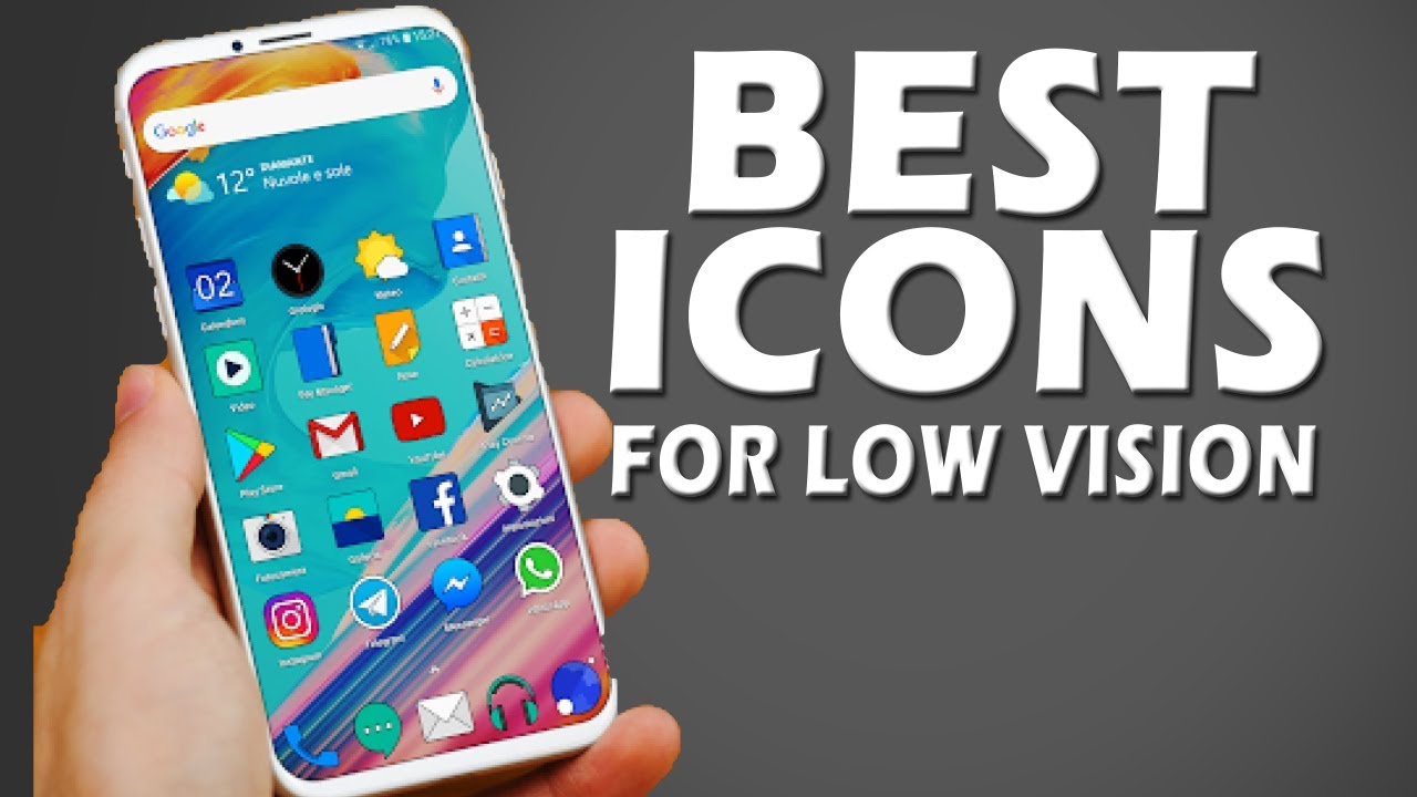 1280x720 Best Android Icon Pack For Low Vision