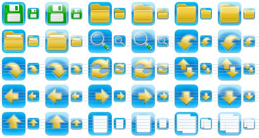 528x281 Iphone Style Toolbar Icon Pack