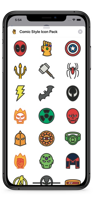 300x649 Comic Style Icon Pack On The App Store