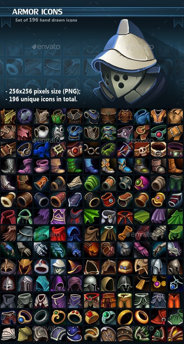 590x1100 Armor Icon Pack