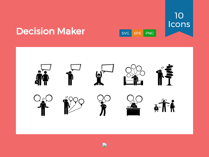 735x551 Decision Maker Icon Pack