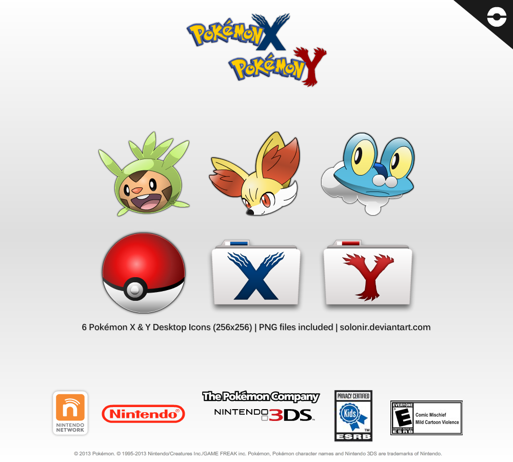 1000x900 Pokemon X And Y Desktop Icons