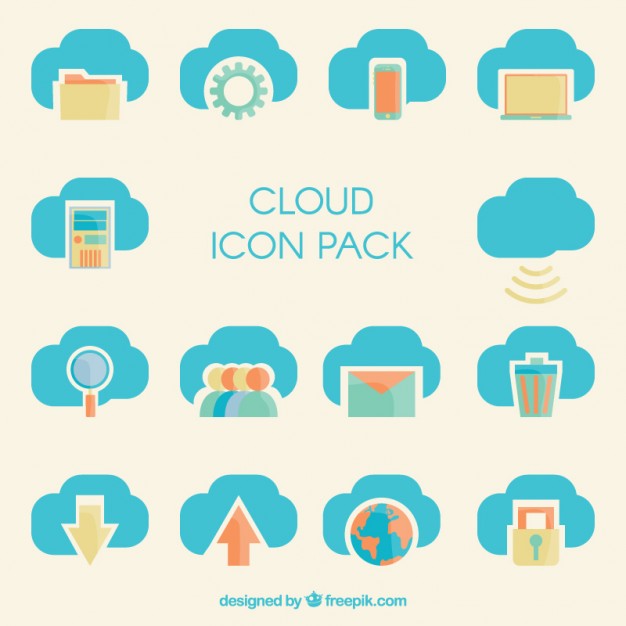 626x626 Cloud Icons Pack Vector Premium Download