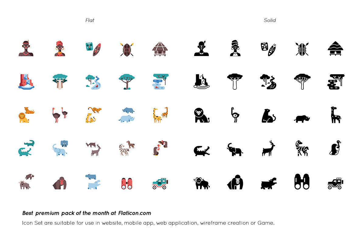 1184x792 Africa And Safari Premium Icon Pack