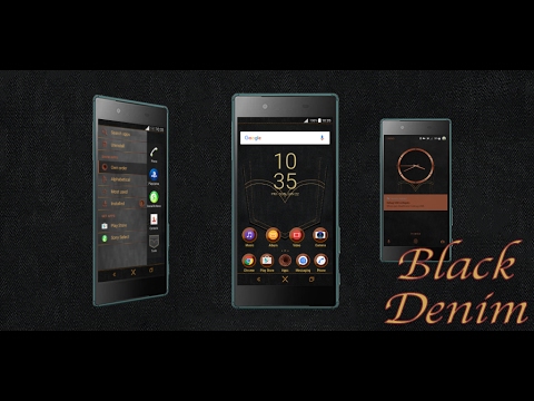 480x360 Black Denim Theme For Xperia Applications Sur Google Play