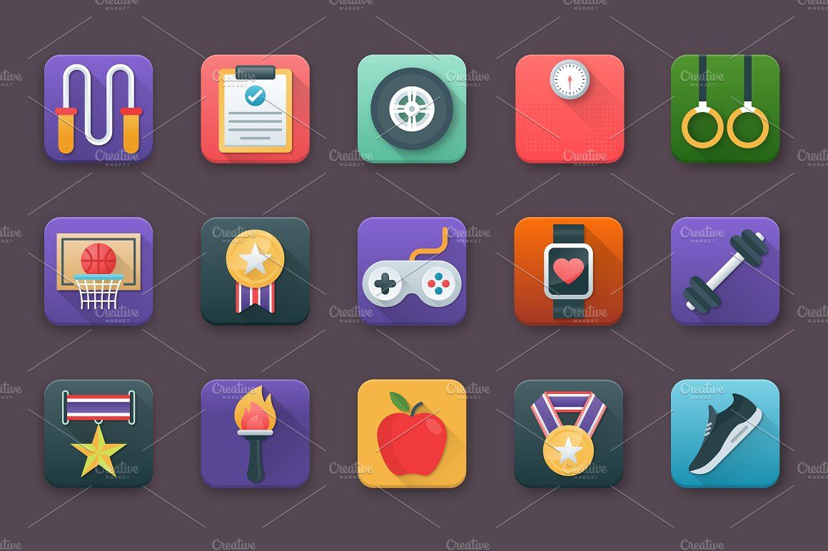 1160x772 Sports App Icons
