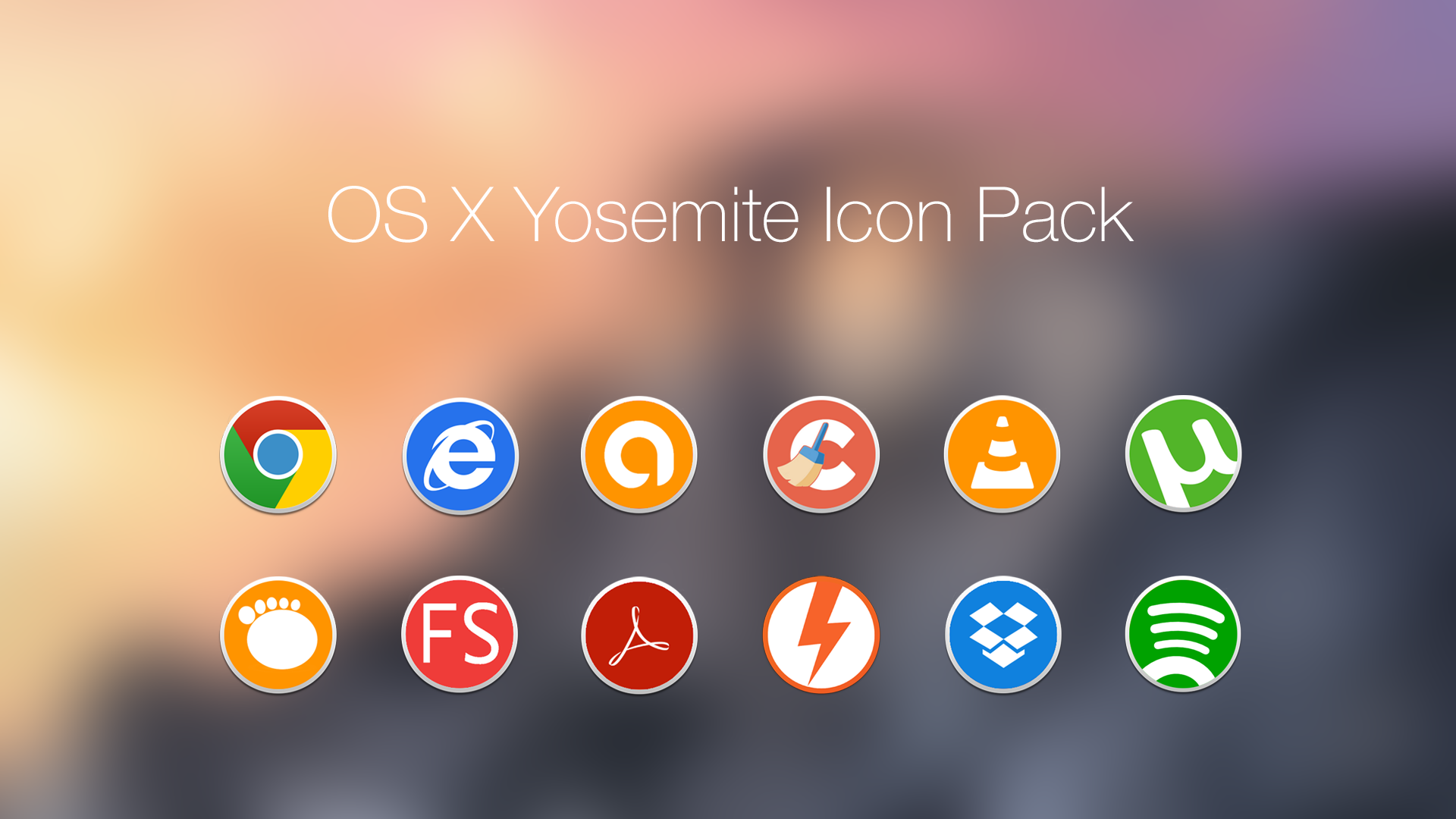 Os X Yosemite Icon Pack 1920x1080 Os X Yosemite Icon Pack