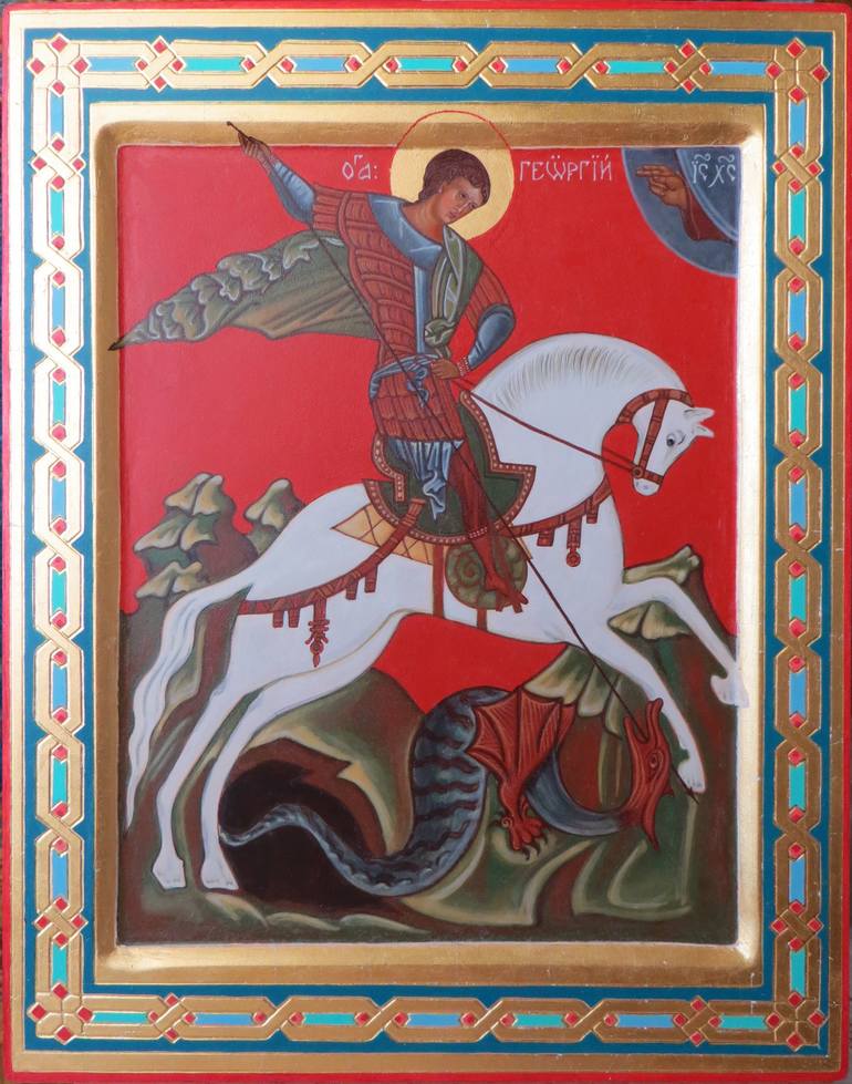 770x979 Saint George The Victorious Icon Sacred Art Painting